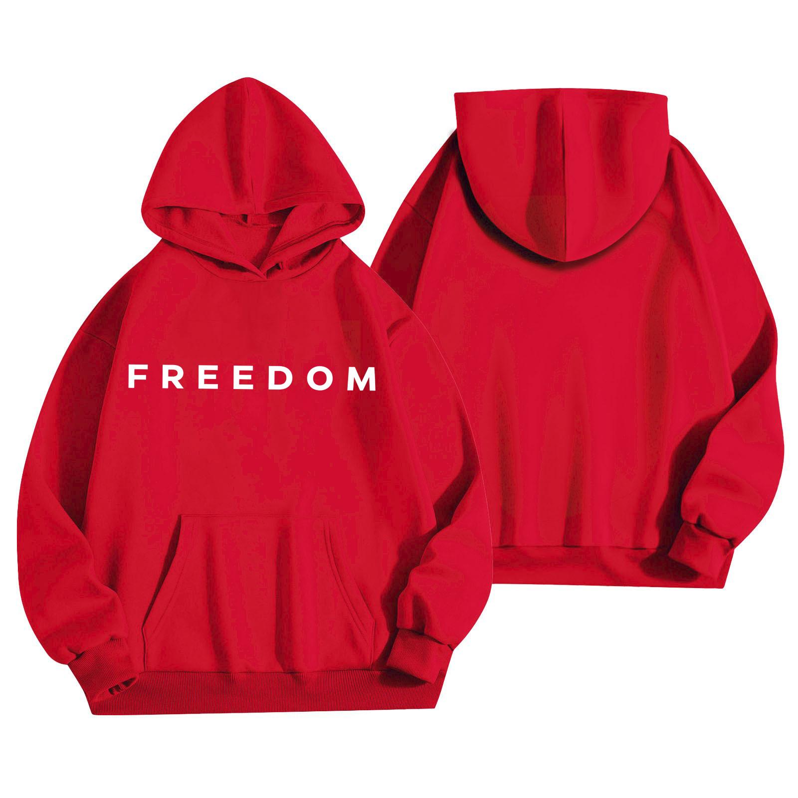 

Женская мода Повседневный худи с длинным рукавом XXL красный