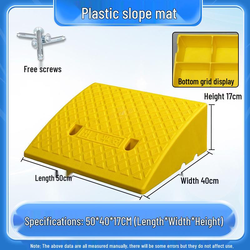 Home Car Step Threshold Mat - Plastic Curb Ramp
