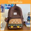 Süßer Cartoon-Hamburger-Rucksack für Studenten aus Nylon mit geometrischem Muster