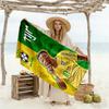 Asciugamano da Spiaggia Giocatore di Calcio Brasiliano Alta Assorbenza & Asciugatura Rapida Confortevole Leggero Perfetto per Viaggiare Yoga Campeggio e Nuoto