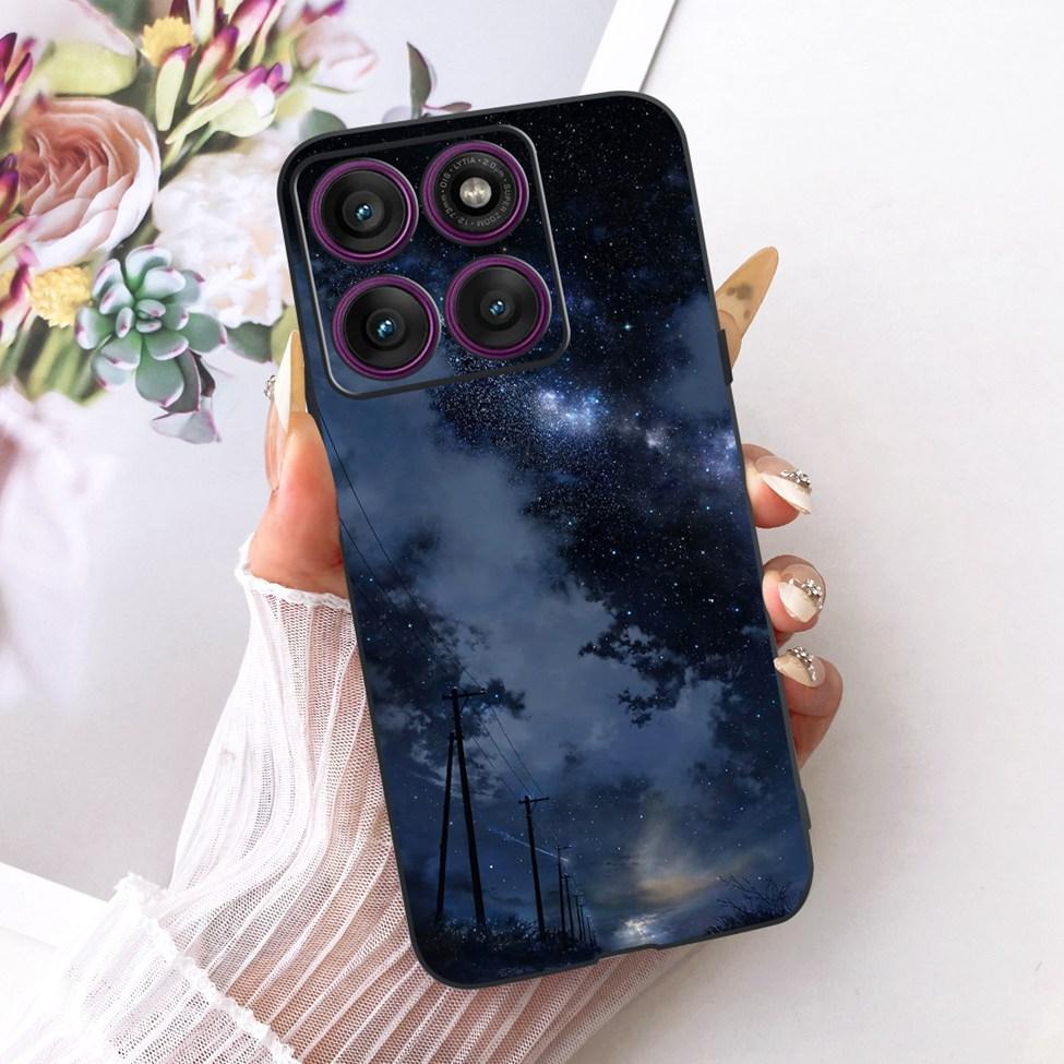 Case For Motorola Edge 60 Pro Cover XT2507-1 Fashion Cute Cat Funny Painted Bumper For Moto Edge 60 Pro Casing