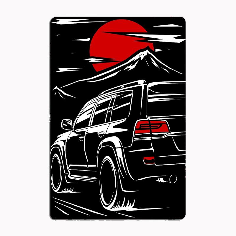 Classics Car Series Best Land Cruiser 4wd Retro Poster Metal Sign Garage Club Indoor Room Wall Decor Custom Tin Home Decor