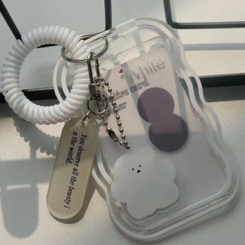 Transparent Card Holder for Student and Work IDs - Durable Sleeve for Bus, Subway, and Meal Cards