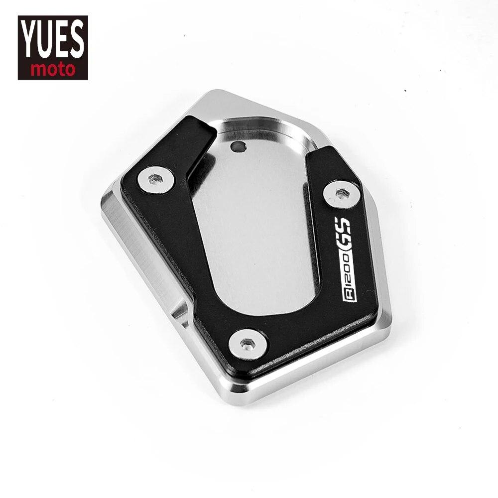 Motorcycle Accessories CNC Foot Side Stand Extension Pad Support Kickstand Plate Enlarge For BMW R1200GS LC R1200 GS Rallye