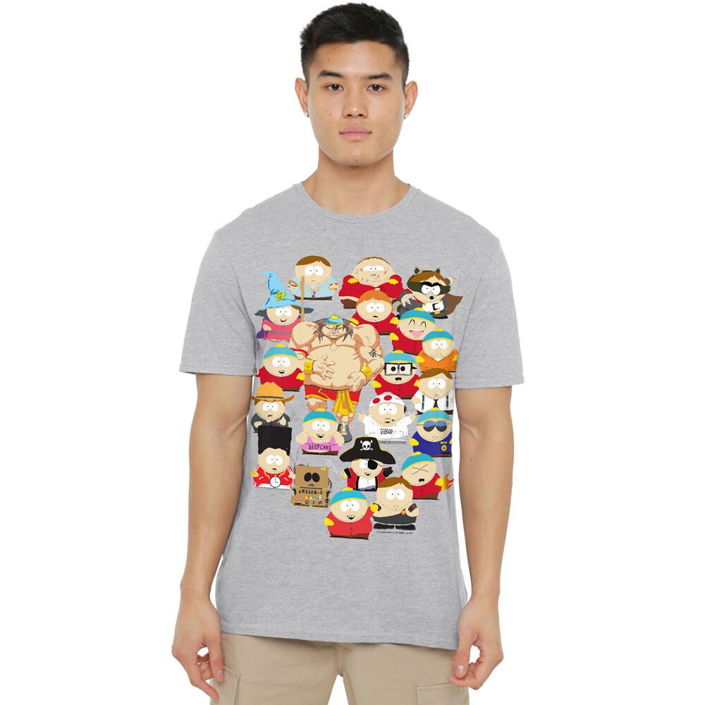 South Park Many Faces Of Cartman T-Shirt S-5XL Athletic Heather L