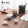 Nanshan Sir Ice Jade Porcelain Portable Travel Tea Set