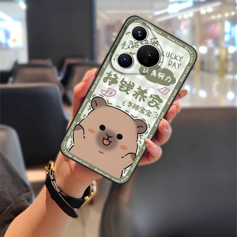Full wrap Protective Phone Case For Huawei P70 Pro/Pura 70 Pro+ Back Cover TPU Waterproof Cartoon Couple Phone Pouch