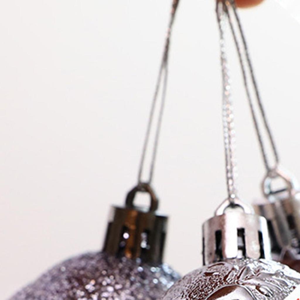 12Pcs Christmas Balls Christmas Tree Ornaments Ball Home Decor Xmas Hanging Christmas Party Decorations New Year Gift