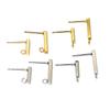 20 stuks 10mm 15mm Roestvrij Staal Oorbellen Haken Staaf Buis Stud Oorbellen Oor Draden Connector DIY Sieraden Maken Onderdelen Benodigdheden