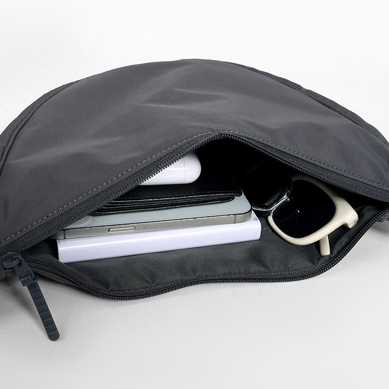 Lightweight Shoulder Bag Soid Color Unisex Chest Bag Commuter Bag