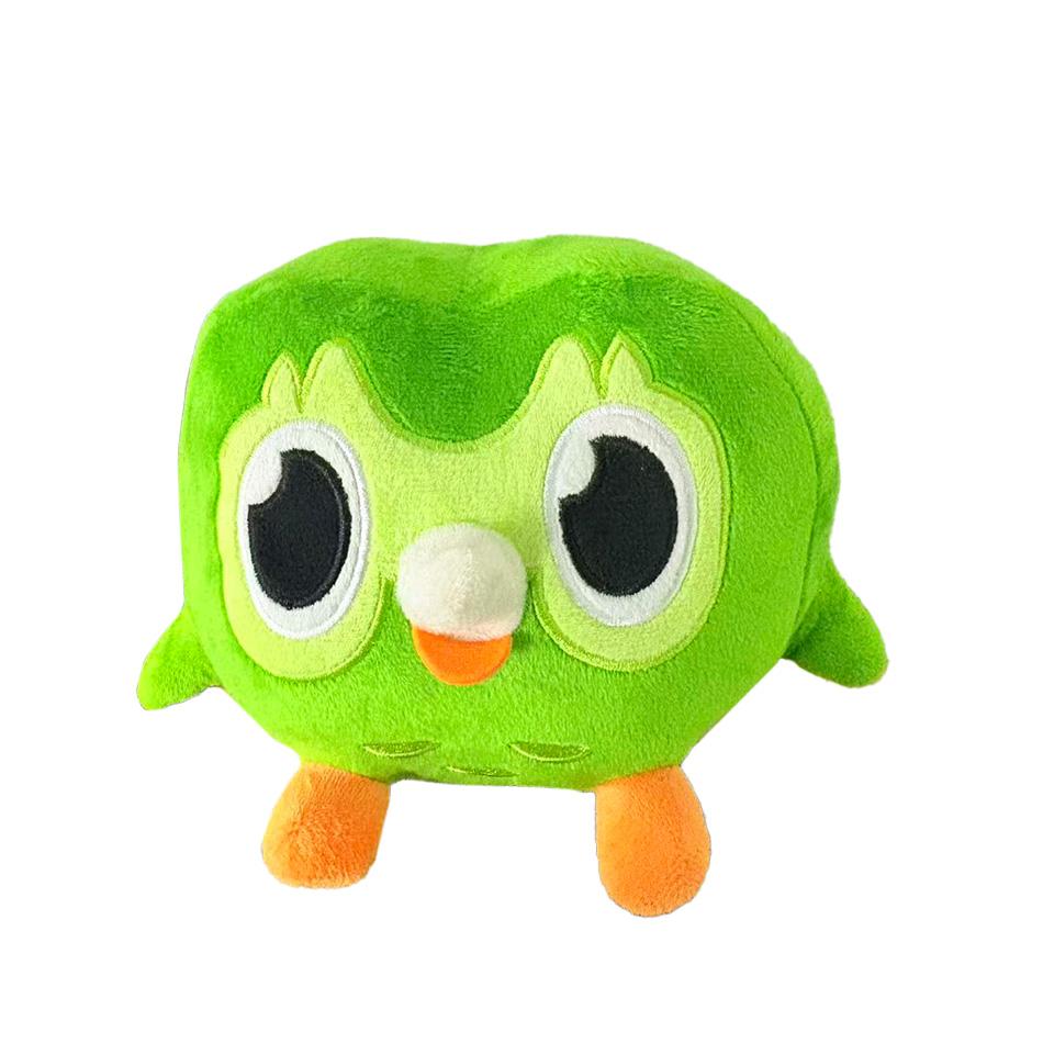 Neues Kawaii Duolingo Grünes Eulen Plüschtier Plüschtier von Duo der Eule Cartoon Anime Eulenpuppe Weiches Stofftier Kinder Geburtstagsgeschenk