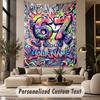 Graffiti (1) Theme Custom Tapestry Personalized Custom Name Text Wall Hanging Tapestry Home Decor Background Cloth