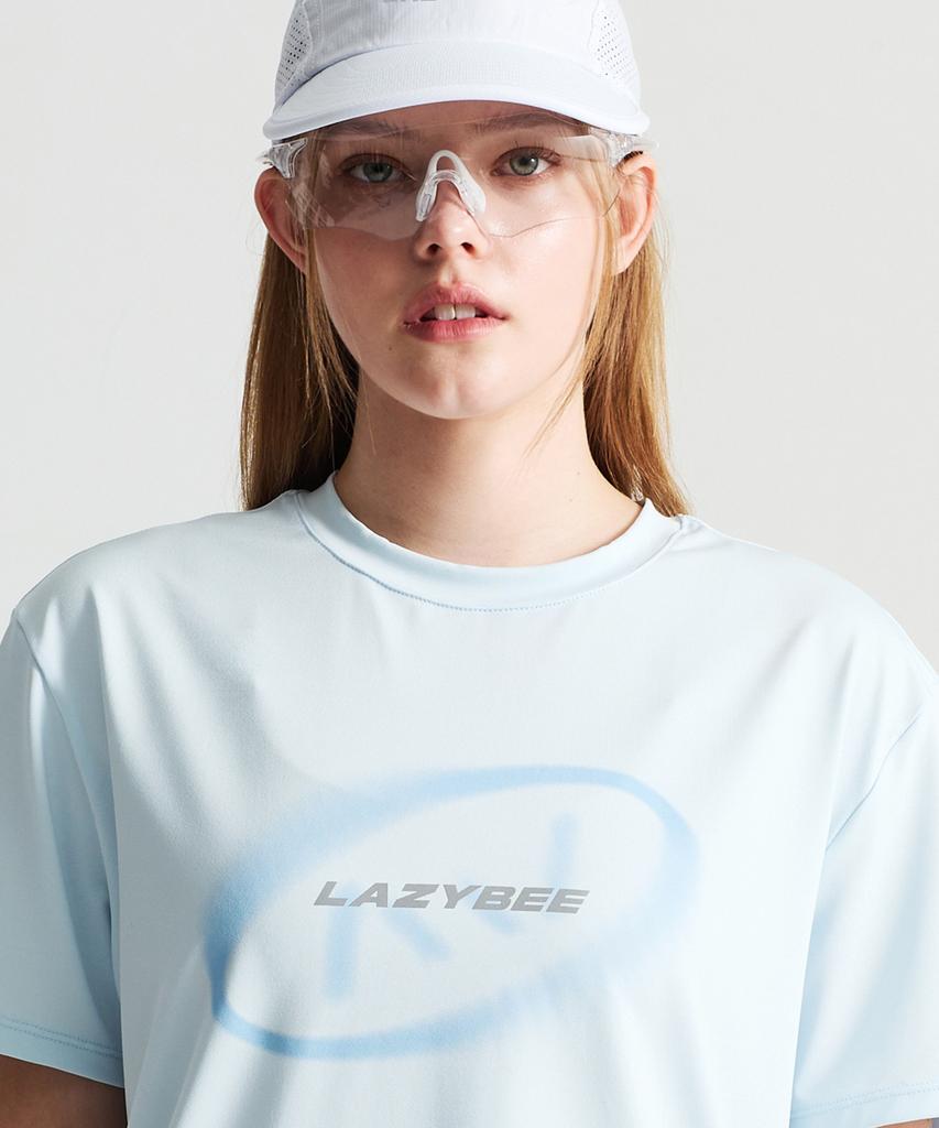 Leijibi Aero Glide Reflective Short Sleeve Running Sleeve M Pale Blue