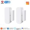 Tuya WiFi/Zigbee Smart Door and Window Sensor Smart Home Magnetic Security Alarm Smart Life APP Remote Monitor Works with Alex Google Home