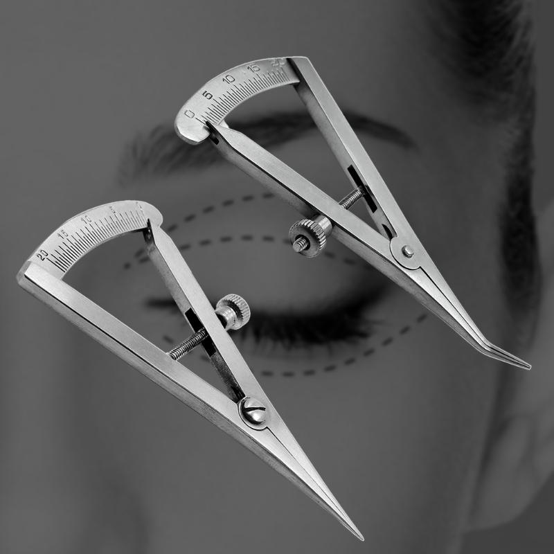 Dental Castroviejo Caliper 0 to 20 mm Straight/Angled 3.25" Stainless Steel Measuring Tool Lab Clinic Instrument