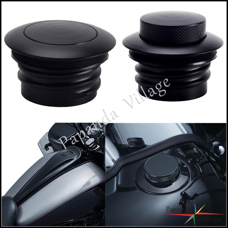 Tappo Serbatoio Benzina Pop-Up Flush Vented Filettato Copertura Tappo Serbatoio Carburante Per Harley Touring Street Electra Road Glide 08-2017
