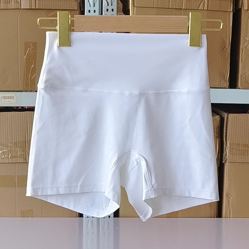 Women's High Waist Yoga Shorts, Nylon Tight Fit, High Elasticity