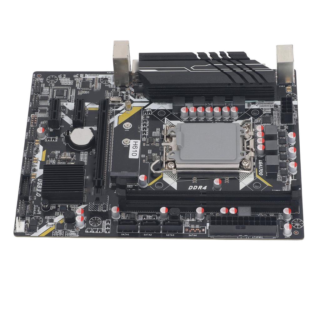 H610U Mainboard 2xDDR4 DIMM NVME M.2 PCI E 16X Gen 3.0 Slot LGA1700 ATX Mainboard für Intel Core 12 13. Gen