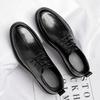Men's Shoes Leather Shoes Autumn Business Dress British Style Low-top Soft Sole Casual Wedding Groom Wedding Shoes 2025 Direct Sales