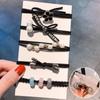 1 Set Elastico per Capelli Korean Simple Durevole Elastici per Capelli Accessori per Ragazze Corda per Capelli Anello Copricapo