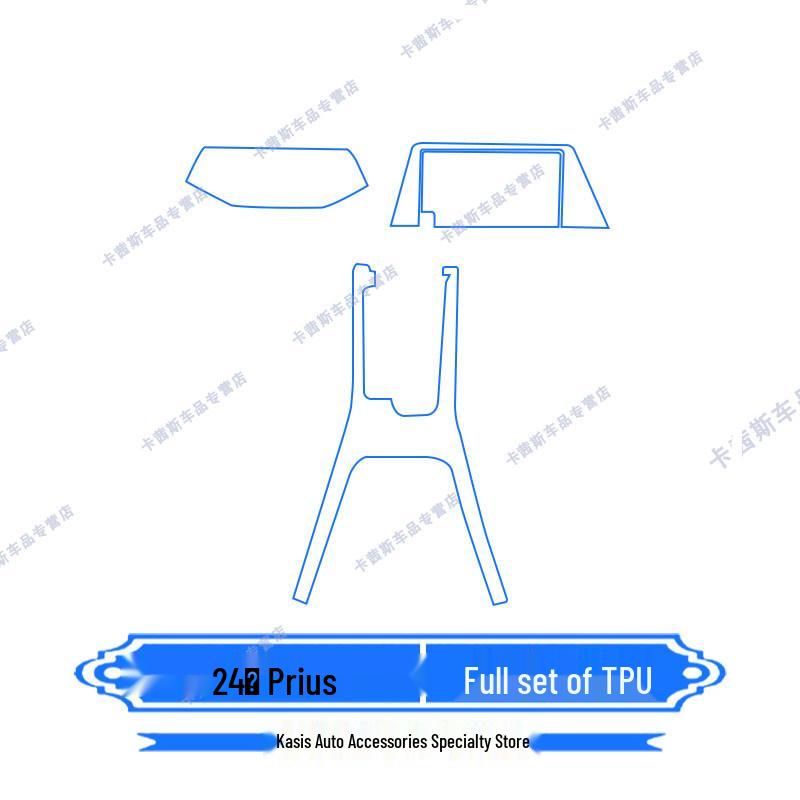 TPU Protective Screen Film for 2024 Prius Navigation and Instrument Panel