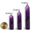 Natural Stone and Crystals Point Wand Witchcraft Rose Quartz Amethyst Home Decoration Mineral Stones Crafts Room Aquarium Decor AVE
