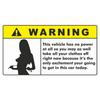 13CM Funny Car Sticker for Panties Warning Peek Slap Decal Anime Vinyl JDM Window Wall Stickers Scratch-Proof Decor Car Stickers