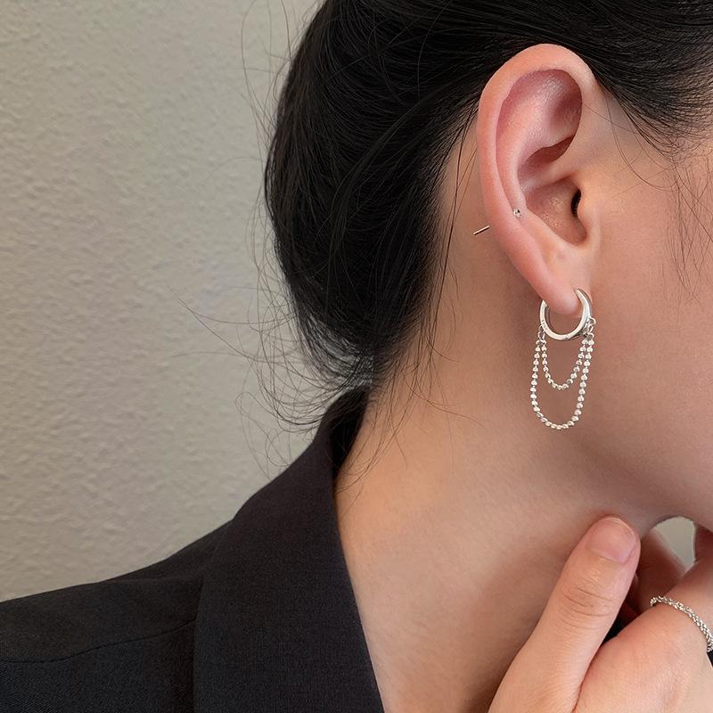 Sweet Cool Ins Niche Design Sense Trendy Premium Earrings Fringed Earrings Women