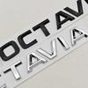 3D ABS Chrome Black Logo Octavia Emblem Letters Car Rear Trunk Badge For Skoda OCTAVIA 1 2 3 4 A5 A7 MK3 Sticker Accessories