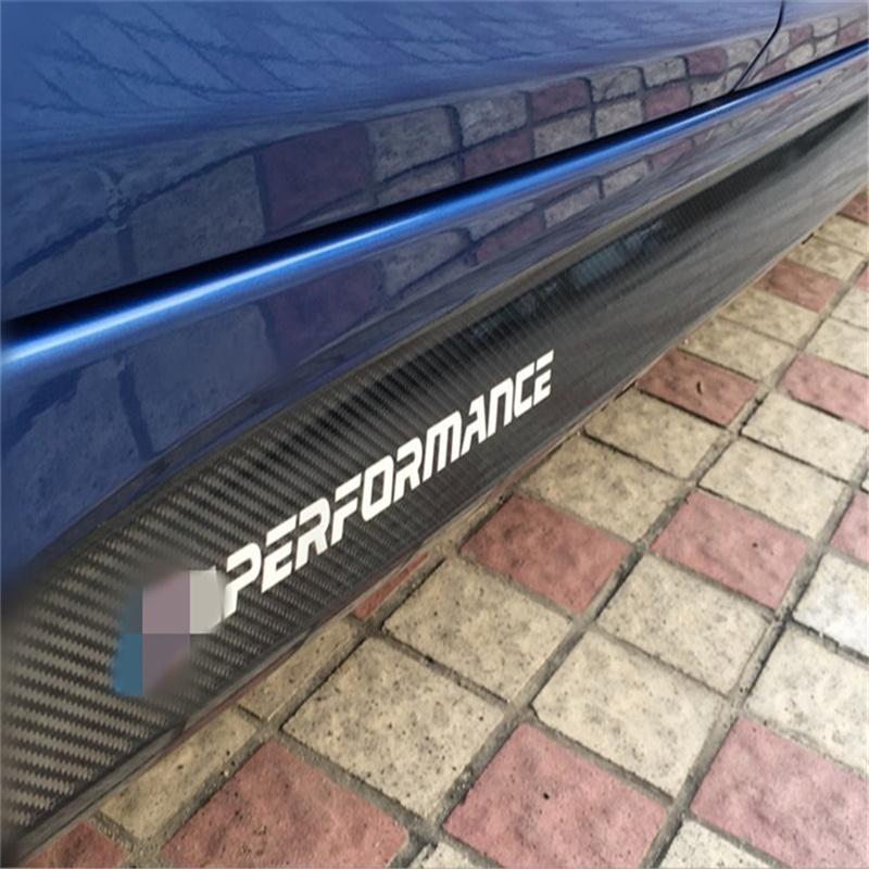 2.05M Glossy Black Side Skirt Sill Decal Stripe Stickers For BMW F30 F22 F23 E90 E91 E92 E93