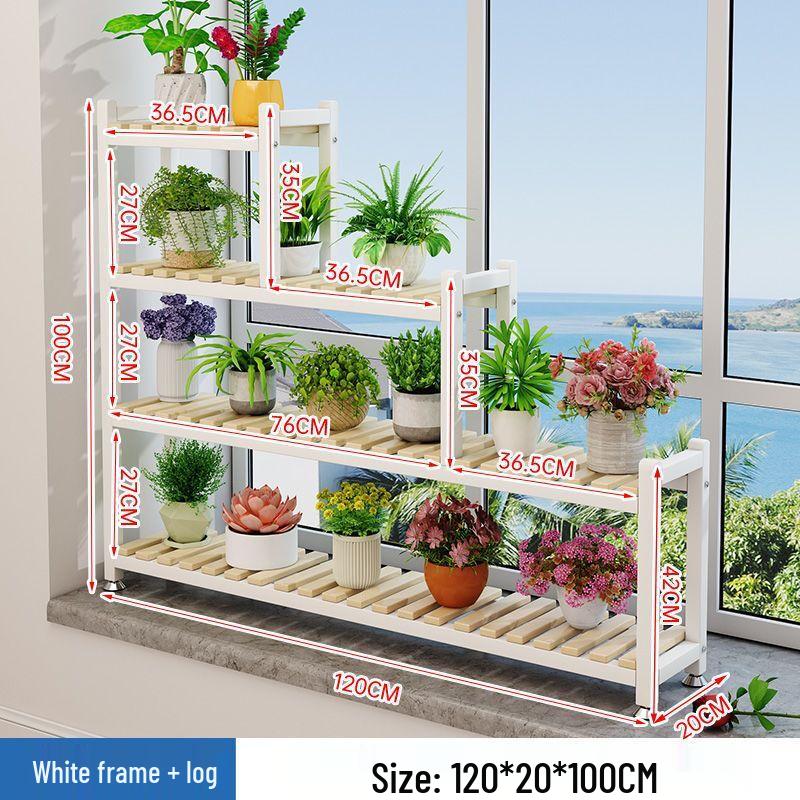 Multi-Layer Balcony Flower Stand