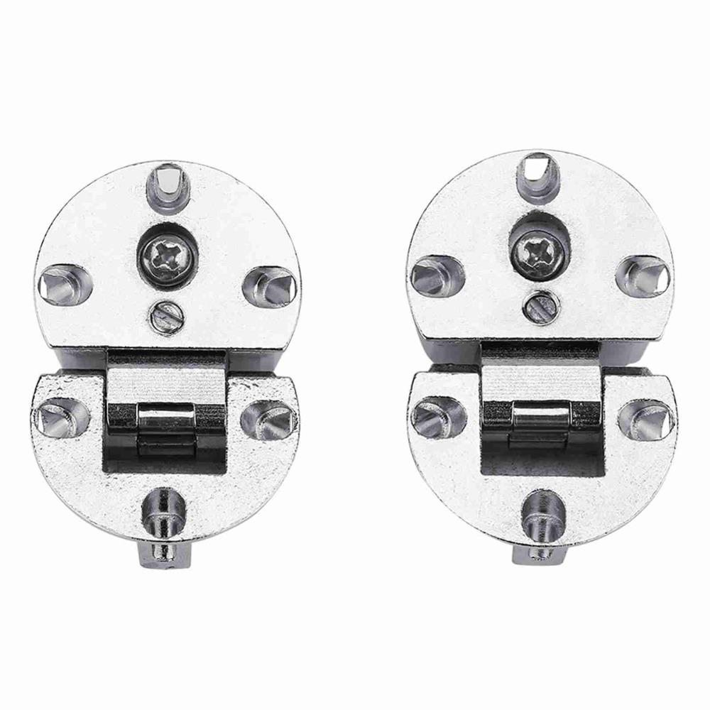 2pcs Silver Cabinet Door Hinge Hidden Folding Table Hinge Small Flap Door Hinge Furniture