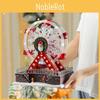 Santa Claus Themed Luminous Ferris Wheel Music Box For Christmas Holiday Decoration