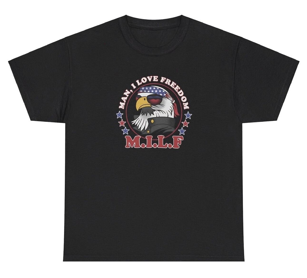 Man I Love Fireworks TShirt Funny MILF 4th Of July Inappropriate Adult Humor Tee 2XL