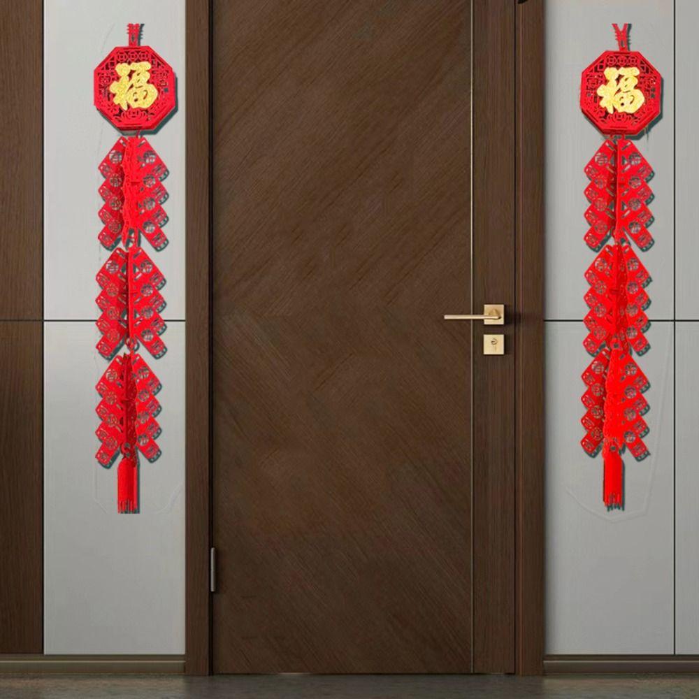 Red Non-woven Firecracker Pendant Indoor Decoration  2024 Chinese New Year