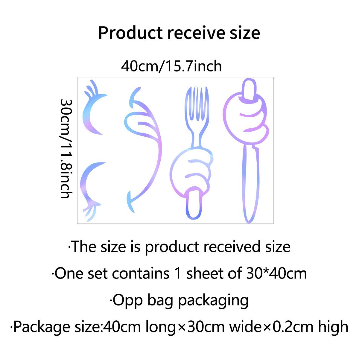 Glow-in-the-dark Cartoon Cute Stickers One Size