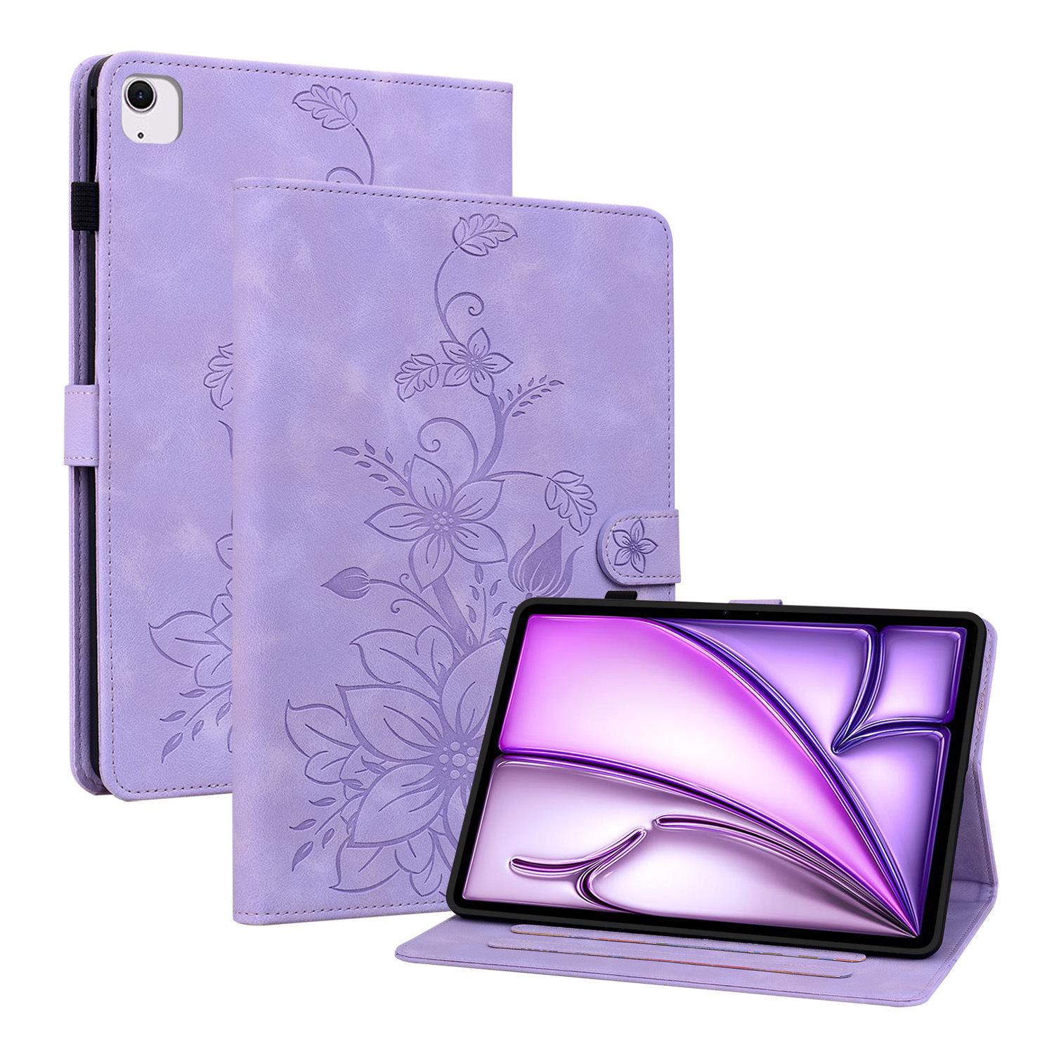 

Кожаный чехол-подставка Lily для IPad 2024 2025 A16 Pro Air 4 5 6 MINI 7 8 9 10-го 11-го поколения 10.2 10.9 11 12.9 13 дюймов for ipad 10th 2022 фиолетовый