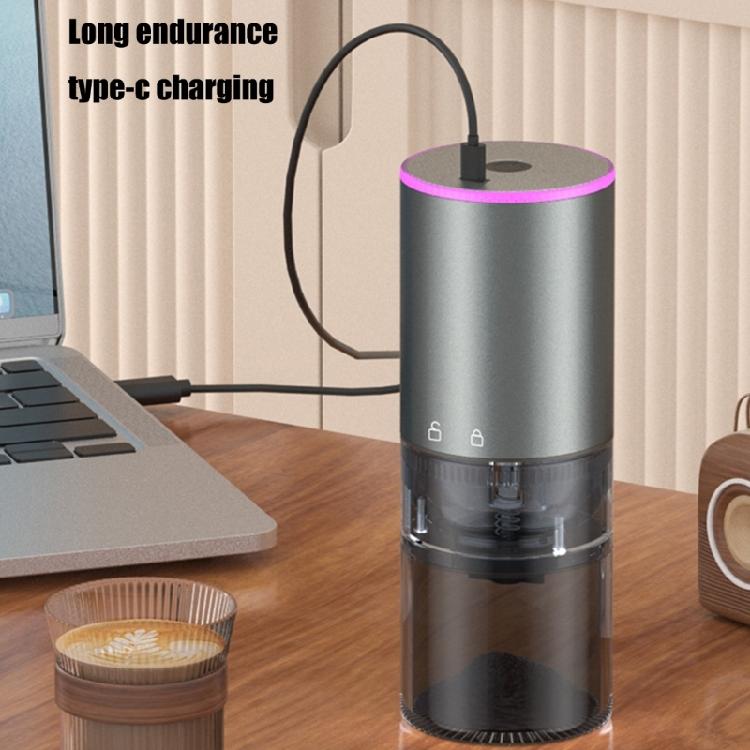 Portable Coffee Bean Grinder Efficient Electric Coffee Grinder with Adjustable Setting for Freshness Grounds