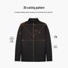 Men's Padded Embroidered Windproof Stand-up Collar Jacket