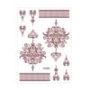 Yousheng Temporary Tattoo Sticker, Flower Lace Lotus Pattern Fake Tattoos for Women Men, Waterproof DIY Face Arm Leg Body Art Decoration