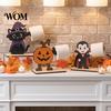 Halloween Paper Towel Holder 2Pcs Holder, Cartoon Animal Tabletop Roll Dispenser, Wooden Creative Holiday Desktop Decor Tissue Stand for Kitchen