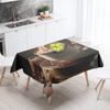 Abstract Art Food Illustration Tablecloth Oil-proof Tablecloth Waterproof Picnic Fabric Nordic Home Decoration