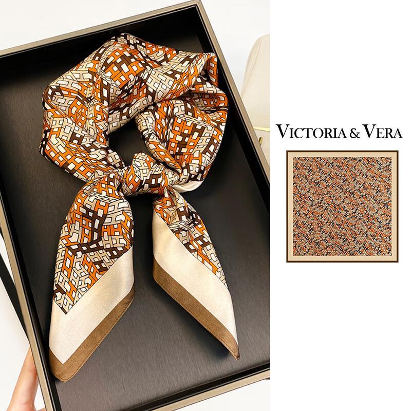 VICTORIA&VERA Mulberry Silk Printed Scarf