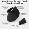 Sun Protection Foldable Shawl Hat Breathable Outdoor Bucket Hat Women's Sun Hat  Sun Protection