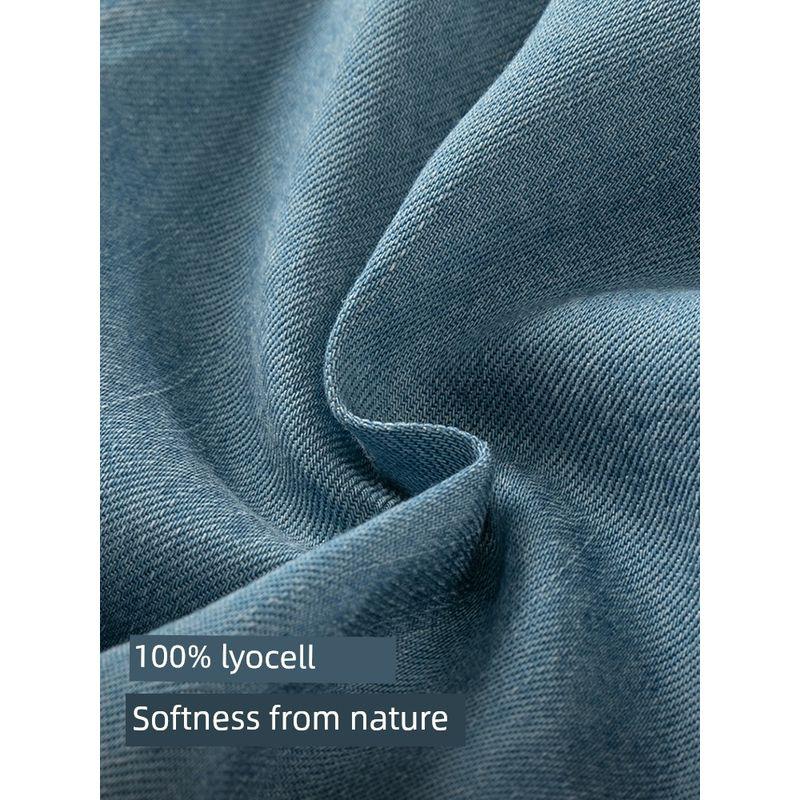 David Bella Kidsren's Lyocell Five-Quarter Pants Suit 2026 Summer New Style Baby Boy Thin T-Shirt Jeans