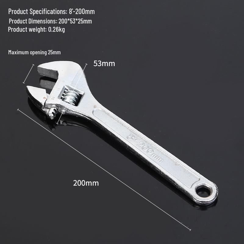Multifunctional Adjustable Large-Opening Wrench - 6", 8", 10", 12
