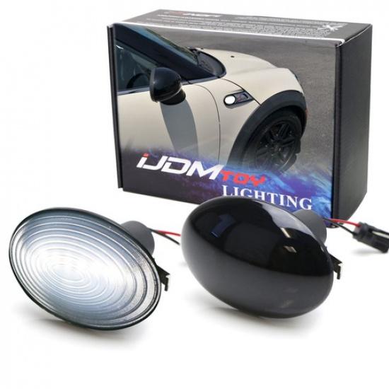 

White Full Strip LED Fender Side Marker Blinker Lights For Gen2 MINI Cooper