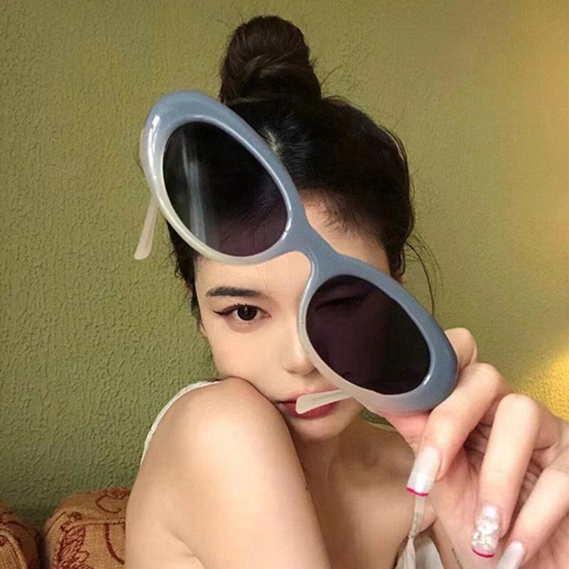 Rectangle Sunglasses Women Oval Vintage Brand Designer Gradient Sun Glasses For Women Shades Female Eyewear Anti-glare UV400