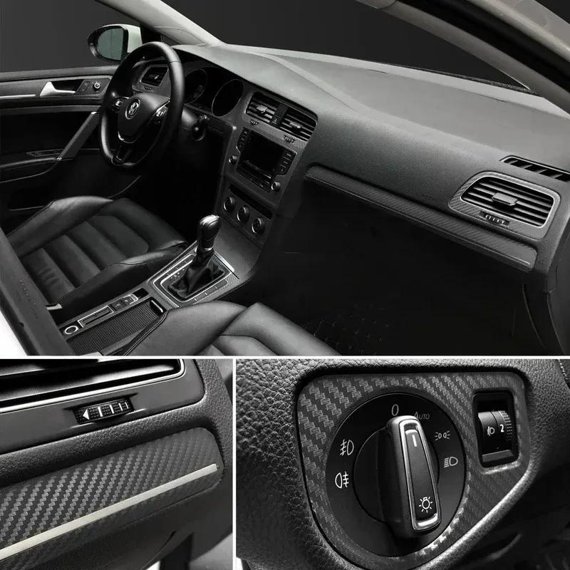 3D Carbon Fiber Vinyl Film 127X30cm Car Stickers Waterproof Car Styling Wrap Auto Vehicle Detailing Car Motorcycle Accessories