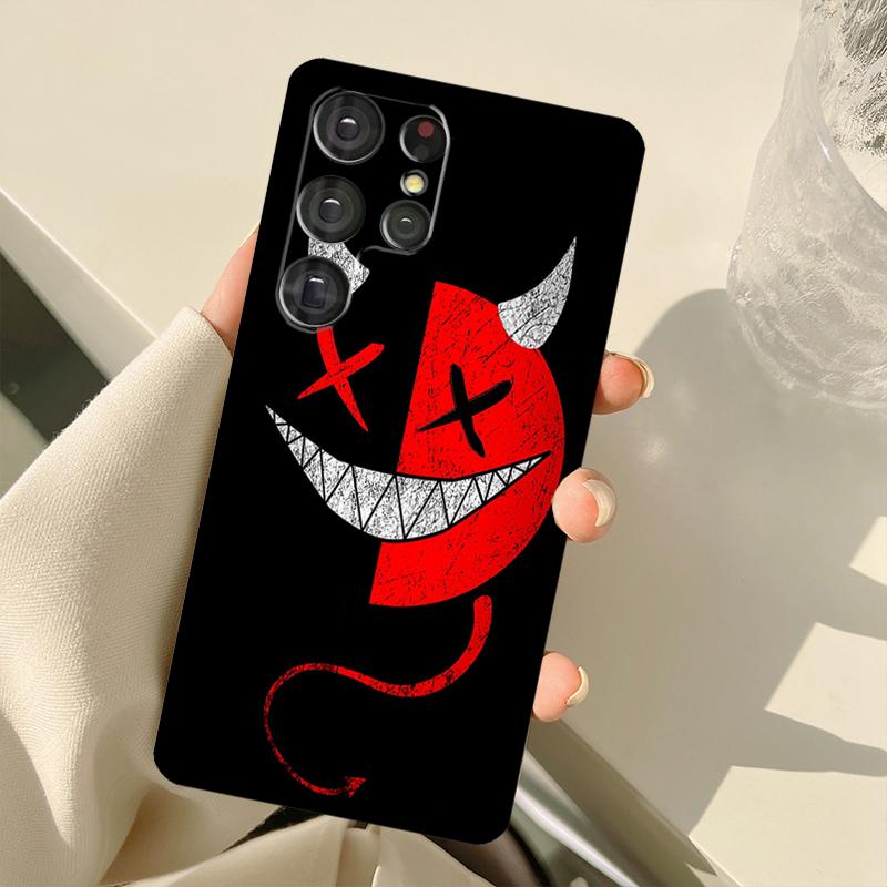 Scary Smile Skeleton Devil Case For Samsung Galaxy S22 Ultra S20 FE Note 20 Note 10 S8 S9 S10 Plus S21 Ultra Cover
